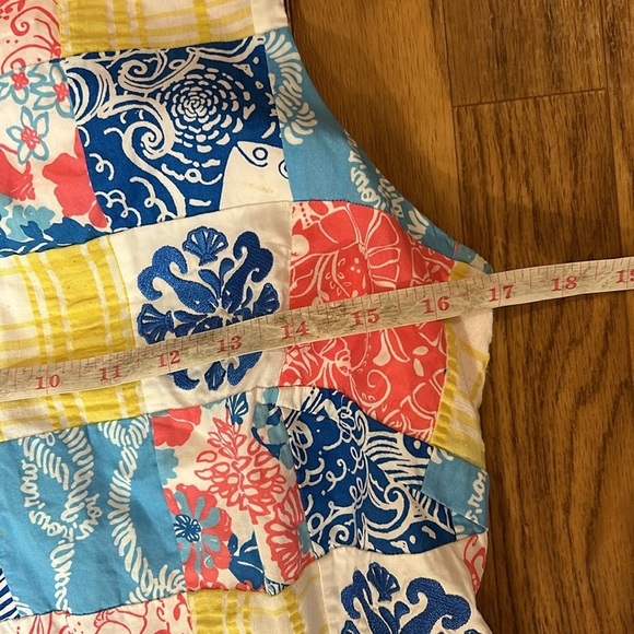 Lily Pulitzer Patchwork Embroidered Shift Dress SZ 4 - Picture 5 of 7